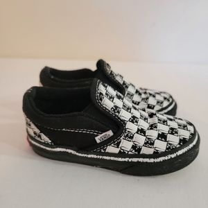 VANS Checkered Slip On Shoes Toddlers Size 7